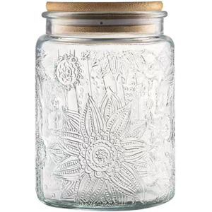 Does Not Apply Vintage Glass Jar, 23.7 Fl Oz Airtight Glass Storage Jar With Bamboo Lid Glass F Does Not Apply Vintage Glass Jar, 23.7 Fl Oz Airtight Glass Storage Jar With Bamboo Lid Glass F
