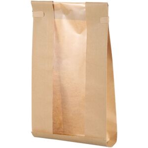 Uxcell 100pcs Bakery Bags With Window, Tin Tie Tab Lock Bags (Brown 13x6.3inch) Uxcell 100pcs Bakery Bags With Window, Tin Tie Tab Lock Bags (Brown 13x6.3inch)