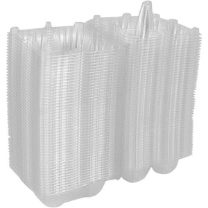 Sodial 3x(50pcs Plastic Egg Cartons Bulk Clear Chicken Egg Tray Holder For Family4945 Sodial 3x(50pcs Plastic Egg Cartons Bulk Clear Chicken Egg Tray Holder For Family4945