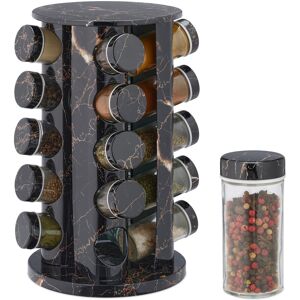 Relaxdays Rotating Spice Rack Kitchen Herb Carousel Compact 20 Jars Spice Jar Holder Relaxdays Rotating Spice Rack Kitchen Herb Carousel Compact 20 Jars Spice Jar Holder