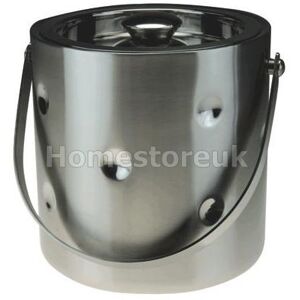Apollo Ice Bucket Double Wall Stainless Steel Bar Home Air Tight Lid With Handle Apollo Ice Bucket Double Wall Stainless Steel Bar Home Air Tight Lid With Handle