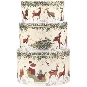 Christmas Round Cake Tins Woodland Bears Set Of 3 Sara Miller Food Storage Tins Christmas Round Cake Tins Woodland Bears Set Of 3 Sara Miller Food Storage Tins