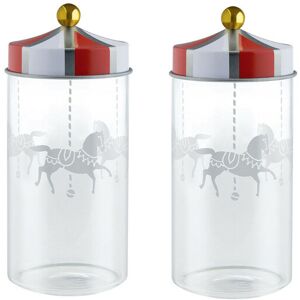 Alessi - Circus Collection Mw68s2 Circus Spice Jars 14cl, Set Of 2 Alessi - Circus Collection Mw68s2 Circus Spice Jars 14cl, Set Of 2