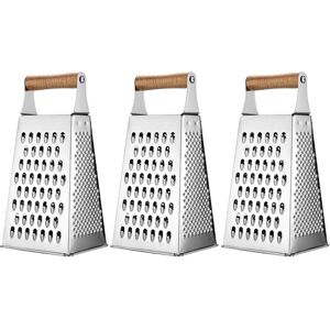 Sodial 3x(Multifunctional Stainless Steel Four-Sided Food Vegetable Grater Cheese5201 Sodial 3x(Multifunctional Stainless Steel Four-Sided Food Vegetable Grater Cheese5201