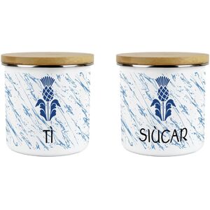 Purely Home Scottish Thistle Tea & Sugar Canister Set - Scots Gaelic Ti Siucar Home Gift Purely Home Scottish Thistle Tea & Sugar Canister Set - Scots Gaelic Ti Siucar Home Gift