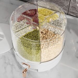 L 360 Degree Rotating Grain Dispenser Box Pp Plastic Kitchen Storage Contai Sg L 360 Degree Rotating Grain Dispenser Box Pp Plastic Kitchen Storage Contai Sg