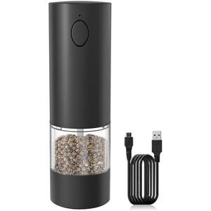 Sodial 2x(Electric Salt And Pepper Grinder Rechargeable Automatic Pepper Mill With1810 Sodial 2x(Electric Salt And Pepper Grinder Rechargeable Automatic Pepper Mill With1810