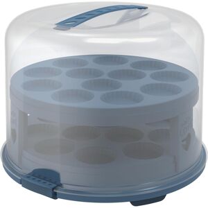 Fresh Cake Bell Tall With Trays, Rotho Cake Box Food-Safe Plastic Bpa-Free, Blue Fresh Cake Bell Tall With Trays, Rotho Cake Box Food-Safe Plastic Bpa-Free, Blue