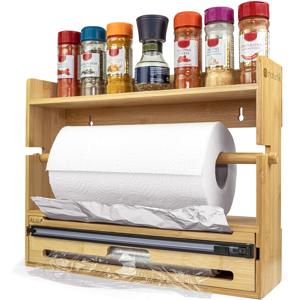 Does Not Apply 4-In-1 Foil Cutter: Cling Film Dispenser, Paper Towel Holder, Aluminum Foil Cutt Does Not Apply 4-In-1 Foil Cutter: Cling Film Dispenser, Paper Towel Holder, Aluminum Foil Cutt