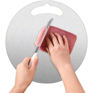 Sodial 3x(Steel Chopping Board For Kitchen Stainless Dough Rolling Board -Sided7344 Sodial 3x(Steel Chopping Board For Kitchen Stainless Dough Rolling Board -Sided7344