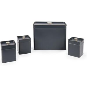 Salter Marino Storage Canister Set – 4-Piece Kitchen Containers, Bread Bin/tea/c Salter Marino Storage Canister Set – 4-Piece Kitchen Containers, Bread Bin/tea/c