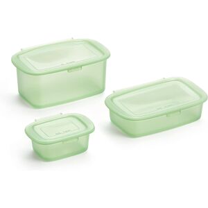 Lékué Reusable Silicone Food Storage Box Container Set Of 3. Includes 0.2 L,0.5 Lékué Reusable Silicone Food Storage Box Container Set Of 3. Includes 0.2 L,0.5