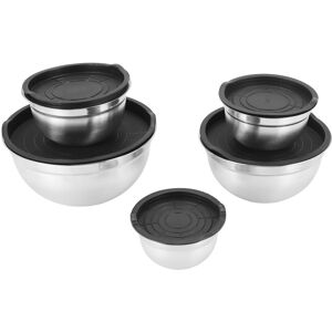 Sodial 5 Pcs Mixing Bowl,Stainless Steel Stackable Salad Bowl With Airtight Lid5430 Sodial 5 Pcs Mixing Bowl,Stainless Steel Stackable Salad Bowl With Airtight Lid5430