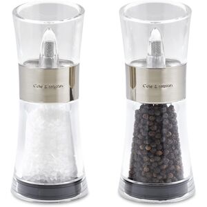 Cole & Mason Flip 180 Chrome Salt And Pepper Mill Set, Adjustable Coarseness, C Cole & Mason Flip 180 Chrome Salt And Pepper Mill Set, Adjustable Coarseness, C