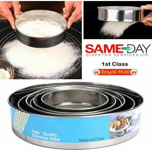 6pc Kitchen Fine Sieve Colander Stainless Steel Flour Oil Strainer Mesh Sifter 6pc Kitchen Fine Sieve Colander Stainless Steel Flour Oil Strainer Mesh Sifter