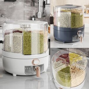 .›360° Rotating Grain Dispenser Box Pp Plastic Kitchen Storage Container For Ric .›360° Rotating Grain Dispenser Box Pp Plastic Kitchen Storage Container For Ric