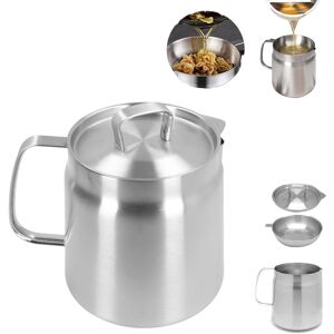 Preparation .›304 Stainless Steel Oil Residue Separator Ergonomic Handle Large Capacity Oil Preparation .›304 Stainless Steel Oil Residue Separator Ergonomic Handle Large Capacity Oil