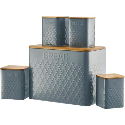Cooks-Professional Square Kitchen Storage Canister Set Cooks-Professional Square Kitchen Storage Canister Set