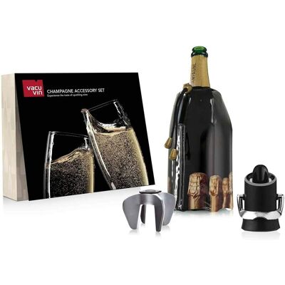Vacu Vin Champagne Set Of 3 Accessories Vacu Vin Champagne Set Of 3 Accessories