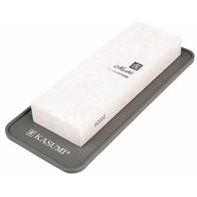Sumikama Kasumi Kasumi Marble Whetstone With Silicone Mat - Fine - Sm-80008 Sumikama Kasumi Kasumi Marble Whetstone With Silicone Mat - Fine - Sm-80008