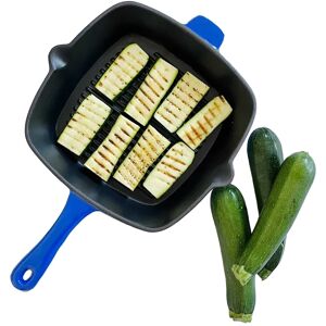 Jean Patrique 25cm Square Cast Iron Grill Pan Non-Stick Durable Induction & Oven Safe Cooking Jean Patrique 25cm Square Cast Iron Grill Pan Non-Stick Durable Induction & Oven Safe Cooking