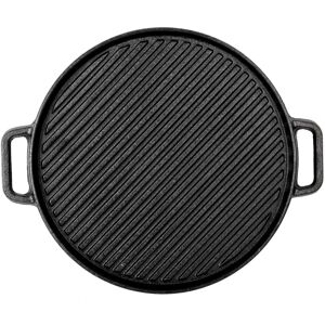 Lonove Beauty Products Double Sided Cast Iron Griddle Pan For Bbq - 30 Cm Lonove Beauty Products Double Sided Cast Iron Griddle Pan For Bbq - 30 Cm