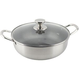 Saute Pan With Tempered Glass Lid 410 Stainless Steel Nonstick Dou Wl Saute Pan With Tempered Glass Lid 410 Stainless Steel Nonstick Dou Wl