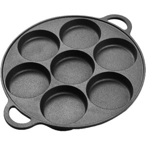 Sodial 7 Hole Egg Pancake Steak Pan Cast Iron Non-Stick Kitchen Cooking Ham Pan3247 Sodial 7 Hole Egg Pancake Steak Pan Cast Iron Non-Stick Kitchen Cooking Ham Pan3247