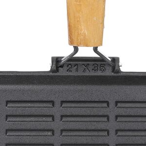 21x35 Grill Pan Household Portable Folding Cast Iron Non Stick Even Heating Stea 21x35 Grill Pan Household Portable Folding Cast Iron Non Stick Even Heating Stea