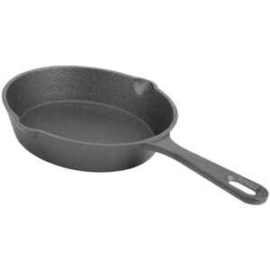 2x(Cast Iron Non-Stick Skillet Frying Pan For Gas Induction Cooker Egg3166 2x(Cast Iron Non-Stick Skillet Frying Pan For Gas Induction Cooker Egg3166
