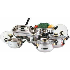 Prima New 12pc Stainless Steel Cookware Saucepan Frypan Casserole Set With Glass Lid Prima New 12pc Stainless Steel Cookware Saucepan Frypan Casserole Set With Glass Lid