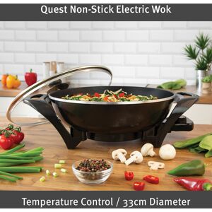 Garmin Quest 35870 Electric Non-Stick Wok With Lid / Rapid Heating, Temperature Control Garmin Quest 35870 Electric Non-Stick Wok With Lid / Rapid Heating, Temperature Control