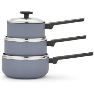 Morphy Richards 3 Piece Pan Set Grey, Recycled Aluminium Saucepan Set 859002 Morphy Richards 3 Piece Pan Set Grey, Recycled Aluminium Saucepan Set 859002