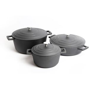 Masterclass Set Of 3 Pieces Gift-Boxed Cast Aluminium Shallow Casserole Dish Masterclass Set Of 3 Pieces Gift-Boxed Cast Aluminium Shallow Casserole Dish