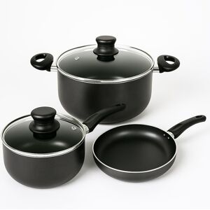 Homatz 5pcs Induction Pots And Pans Set, Non Stick Cooking Pot, Saucepan, Frying Pan Homatz 5pcs Induction Pots And Pans Set, Non Stick Cooking Pot, Saucepan, Frying Pan