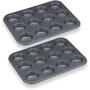 Relaxdays Muffin Tin Cupcake Baking Mould Non-Stick Form Dessert Set Oven Kitchen Tray 24 Relaxdays Muffin Tin Cupcake Baking Mould Non-Stick Form Dessert Set Oven Kitchen Tray 24