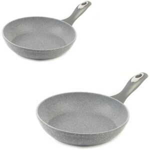 Salter Frying Pan 2 Piece Set Non-Stick Marble Collection 24/28 Cm Grey Salter Frying Pan 2 Piece Set Non-Stick Marble Collection 24/28 Cm Grey