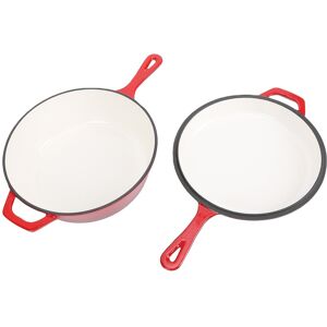 Cast Iron Skillet With Lid 4qt Large Capacity 2 In 1 Cast Iron Round Pan For Sg Cast Iron Skillet With Lid 4qt Large Capacity 2 In 1 Cast Iron Round Pan For Sg