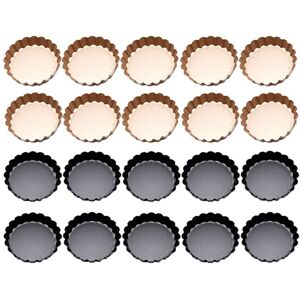 Sodial 20pcs Tart Pans With Removable Bottom Mold 4 Inch Round Non-Stick Tart5699 Sodial 20pcs Tart Pans With Removable Bottom Mold 4 Inch Round Non-Stick Tart5699