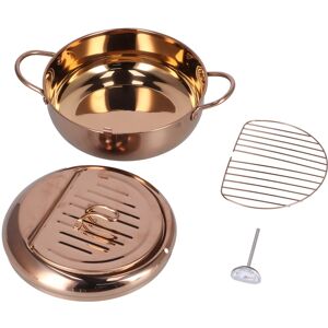 Stainless Steel Fryer With Thermometer 3.2l Non Stick Deep Frying Pot Am Stainless Steel Fryer With Thermometer 3.2l Non Stick Deep Frying Pot Am