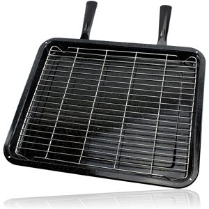 Spares2go Universal Extra Large Oven Grill Pan, Rack & Dual Detachable Handles Spares2go Universal Extra Large Oven Grill Pan, Rack & Dual Detachable Handles