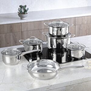 Berlinger Haus 12pc Set Stainless Steel Cookware Induction Pots & Pans Non Stick Berlinger Haus 12pc Set Stainless Steel Cookware Induction Pots & Pans Non Stick