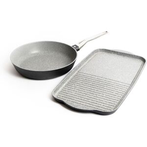 MasterClass 28cm Induction-Safe Non-Stick Aluminium Pan Set - Cookware Set MasterClass 28cm Induction-Safe Non-Stick Aluminium Pan Set - Cookware Set