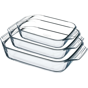 Pyrex Glass Oven Dishes Set Of 3 – Borosilicate, Oven Safe, Made In France Pyrex Glass Oven Dishes Set Of 3 – Borosilicate, Oven Safe, Made In France