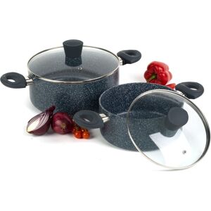 Russell Hobbs Combo-4839a Blue Marble Stockpot Set - 20/24 Cm Non-Stick Cooking Russell Hobbs Combo-4839a Blue Marble Stockpot Set - 20/24 Cm Non-Stick Cooking