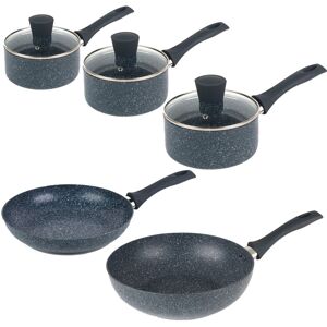 Russell Hobbs 5 Piece Pan Set Non-Stick Cookware Saucepans Frying Pan Stir Fry Russell Hobbs 5 Piece Pan Set Non-Stick Cookware Saucepans Frying Pan Stir Fry
