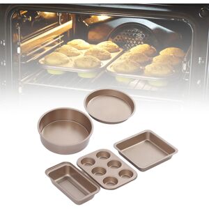 Rio Gold Bakeware Set Professional Carbon Steel Baking Pans Set With Cake Mold Sg Rio Gold Bakeware Set Professional Carbon Steel Baking Pans Set With Cake Mold Sg