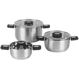 Salter Stackable 3-Piece Stockpot Set – Stainless Steel Salter Stackable 3-Piece Stockpot Set – Stainless Steel