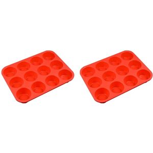Sodial 3x(2x12 Cups Regular Silicone Cupcake Pan, Non-Stick Silicone Perfect For7386 Sodial 3x(2x12 Cups Regular Silicone Cupcake Pan, Non-Stick Silicone Perfect For7386