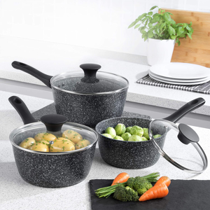 Does Not Apply Salter Megastone Collection Nonstick Forged Aluminium 3pc Saucepan Set Cook Lids Does Not Apply Salter Megastone Collection Nonstick Forged Aluminium 3pc Saucepan Set Cook Lids